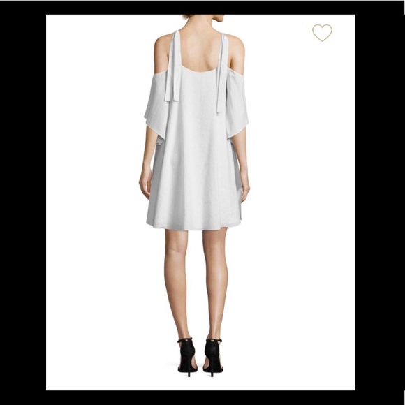 🚨HALSTON SPRING WHITE & LGHT GREY DAY DRESS🚨 - Picture 2 of 7